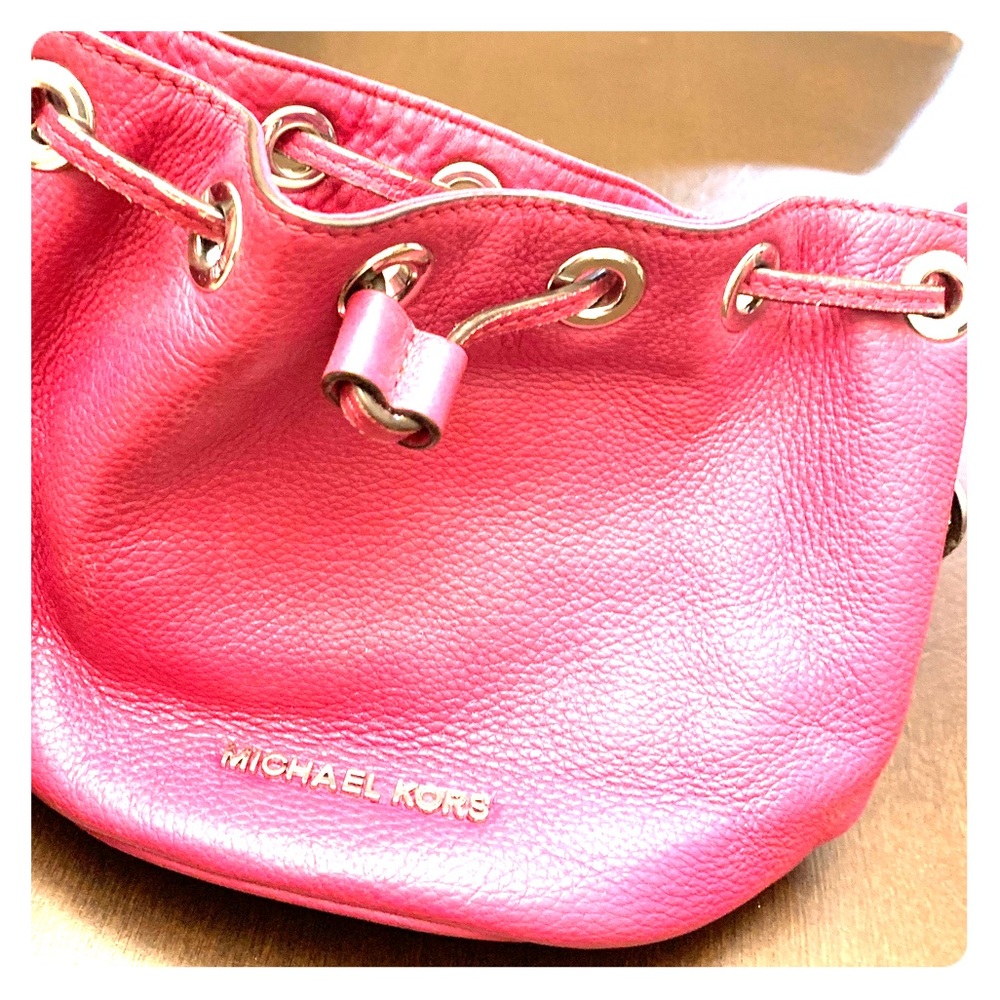Michael Kors hot plum small satchel